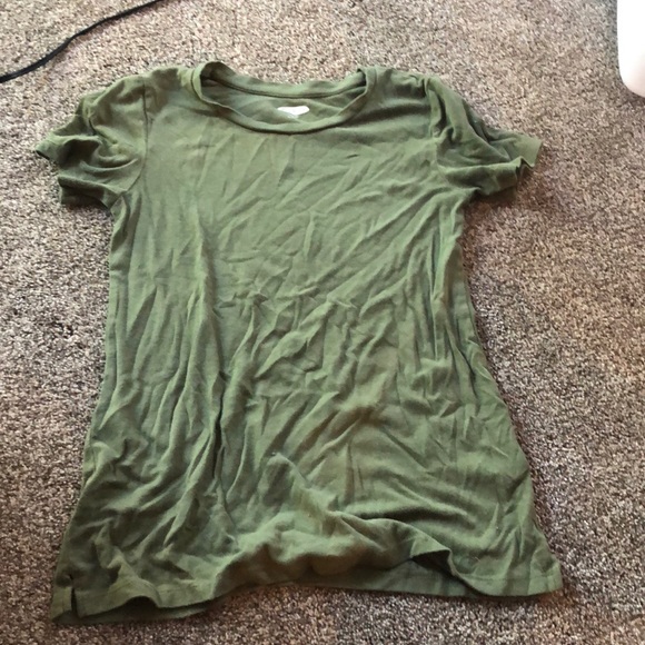 Old Navy Tops - XS women’s army green tee shirt from old navy